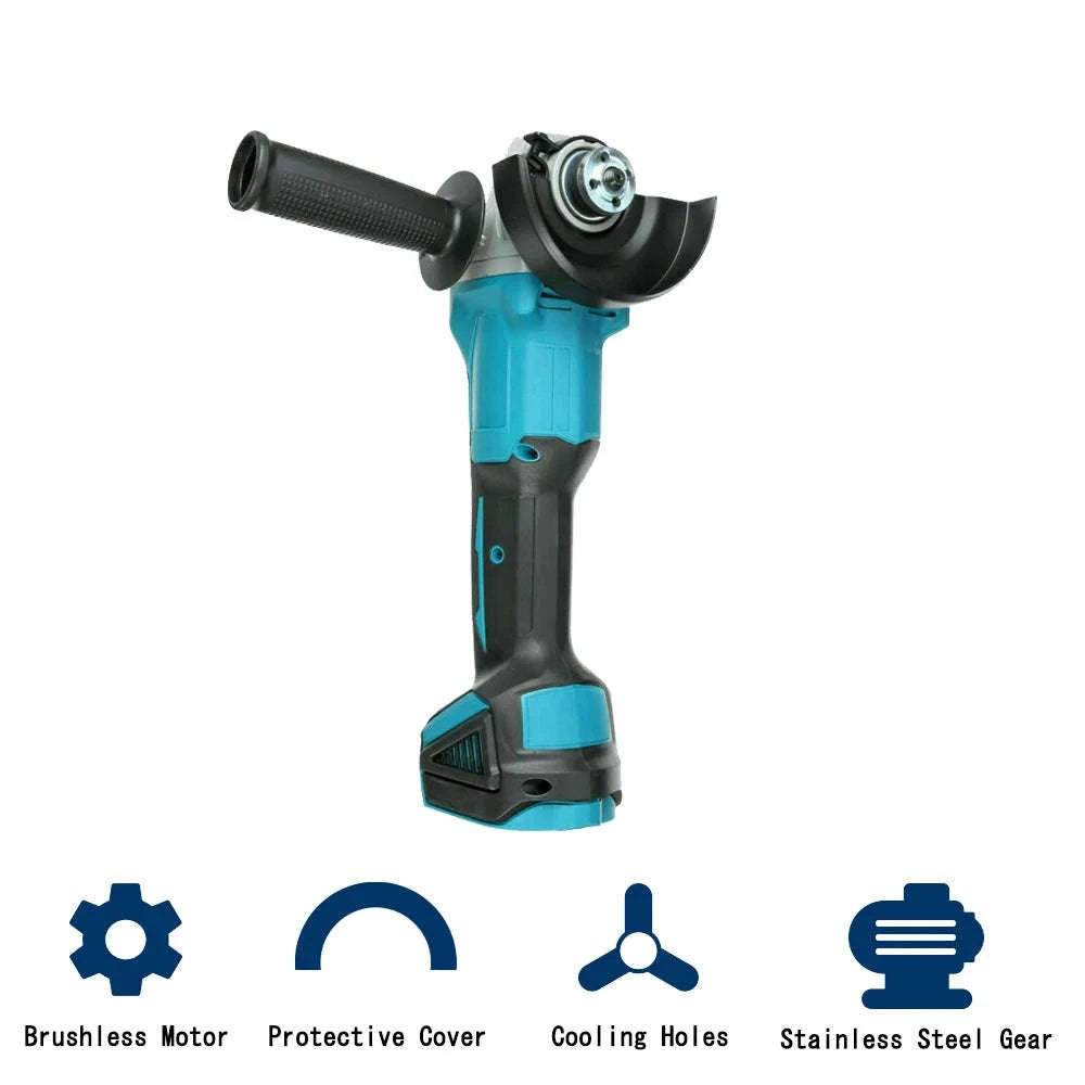 125mm Brushless Electric Angle Grinder and Impact Wrench Combo Kit-Germany