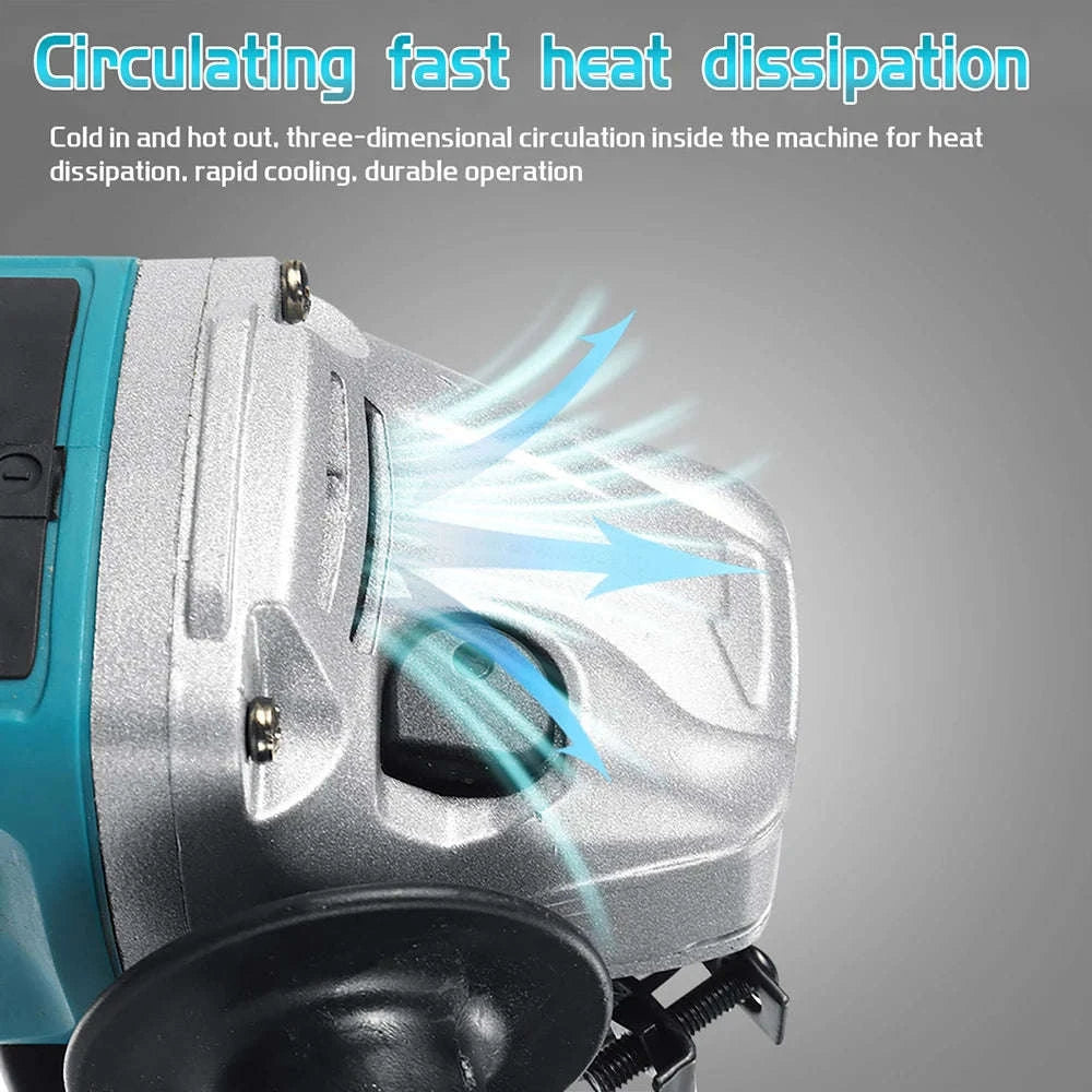 125mm Brushless Electric Angle Grinder and Impact Wrench Combo Kit-Germany