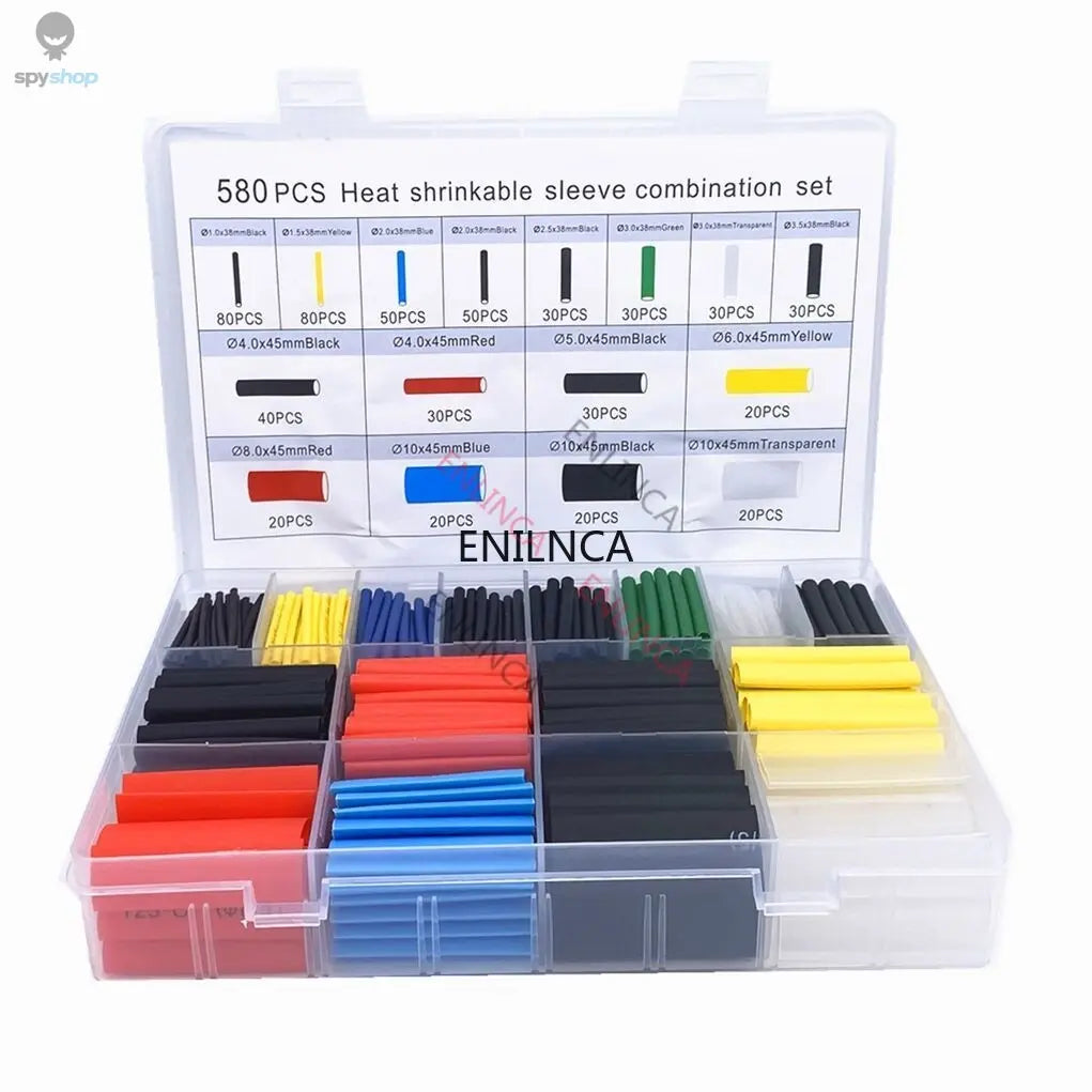 127-750pcs Heat-shrink Tubing Thermoresistant Tube Heat Shrink Wrapping Kit Electrical Connection Wire Cable Insulation Sleeving Spy-shop.com