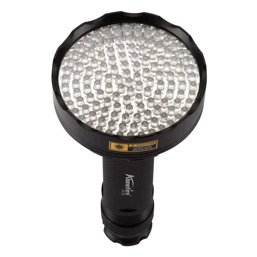 128 LED UV Flashlight for Stains, Minerals, and Night Scans-128UV 395nm / black