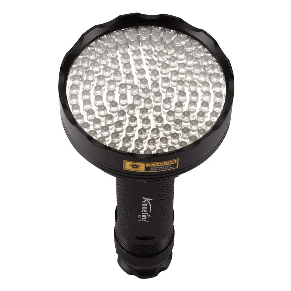 128 LED UV Flashlight High-Power Ultraviolet Torch-128UV 395nm / black