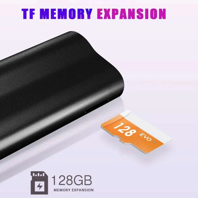 128GB 500‑Hour Digital Voice Recorder with Magnetic Mount-Voice recorder / China Mainland / 128 GB