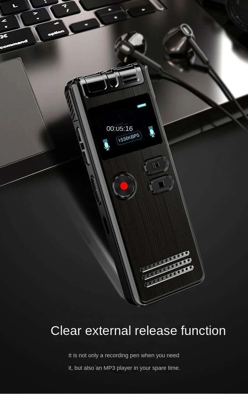 128GB Voice Activated Mini Recorder with Noise Reduction & USB-R30 / 64 GB