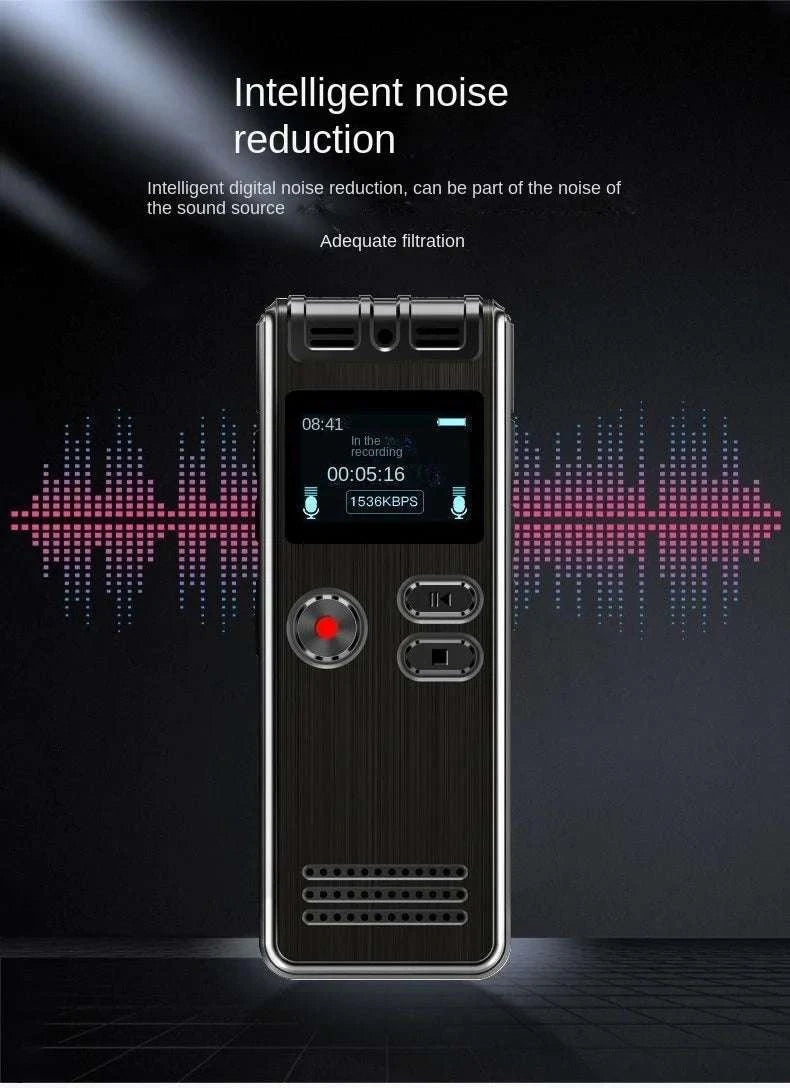 128GB Voice Activated Mini Recorder with Noise Reduction & USB-R30 / 64 GB