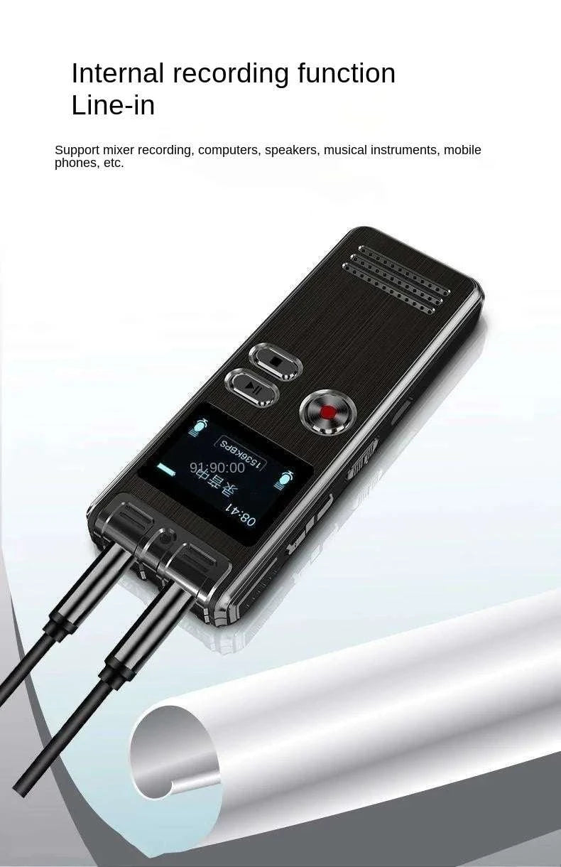 128GB Voice Activated Mini Recorder with Noise Reduction & USB-R30 / 64 GB