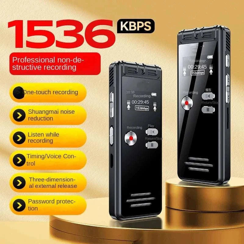 128GB Voice Activated Mini Recorder with Noise Reduction & USB-R30 / 64 GB