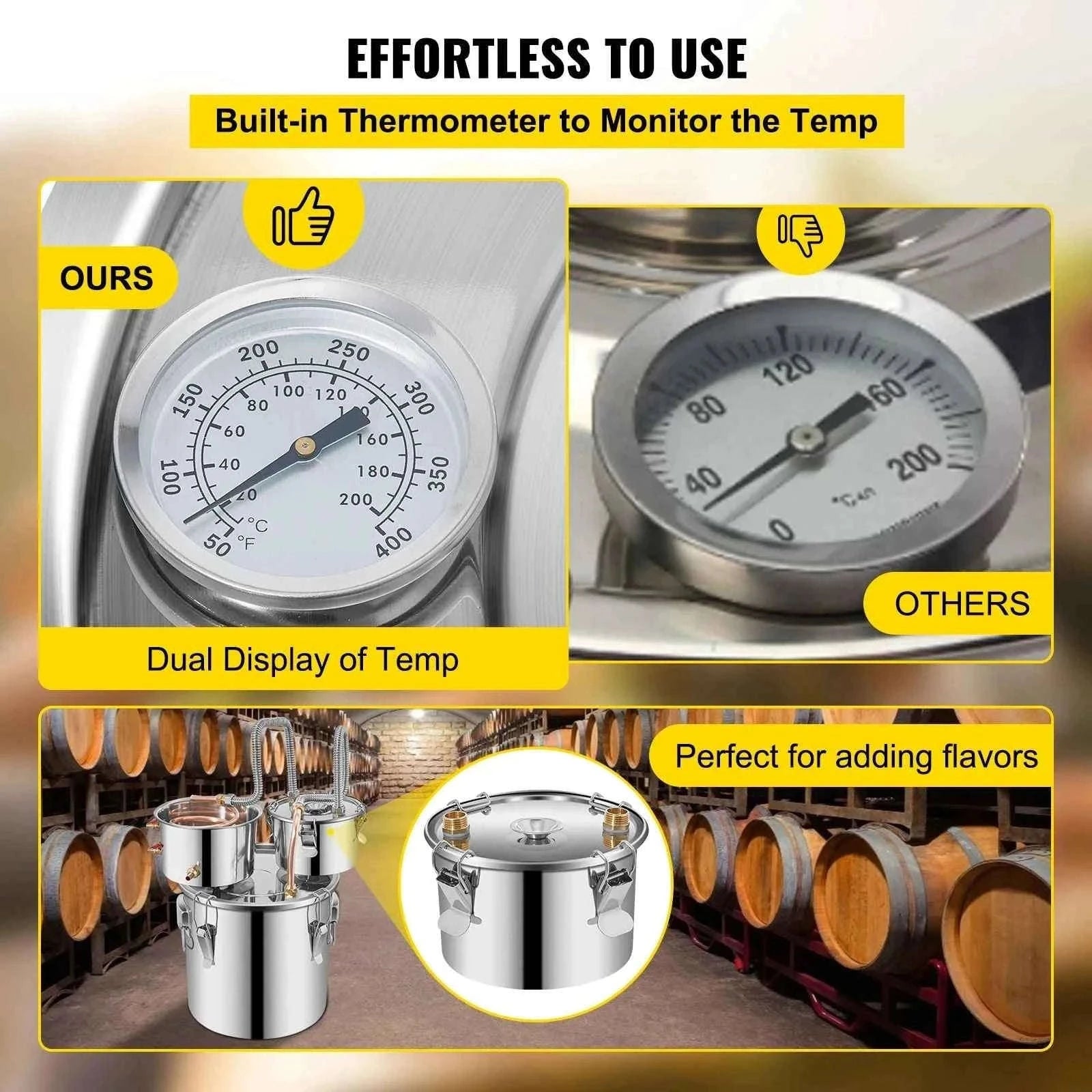 12L/30L Stainless Steel Alcohol Distiller Still Kit-12L / Germany