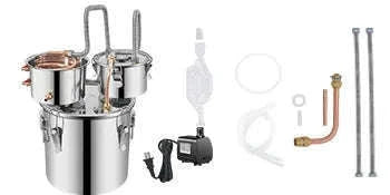 12L/30L Stainless Steel Alcohol Distiller Still Kit-12L / Germany