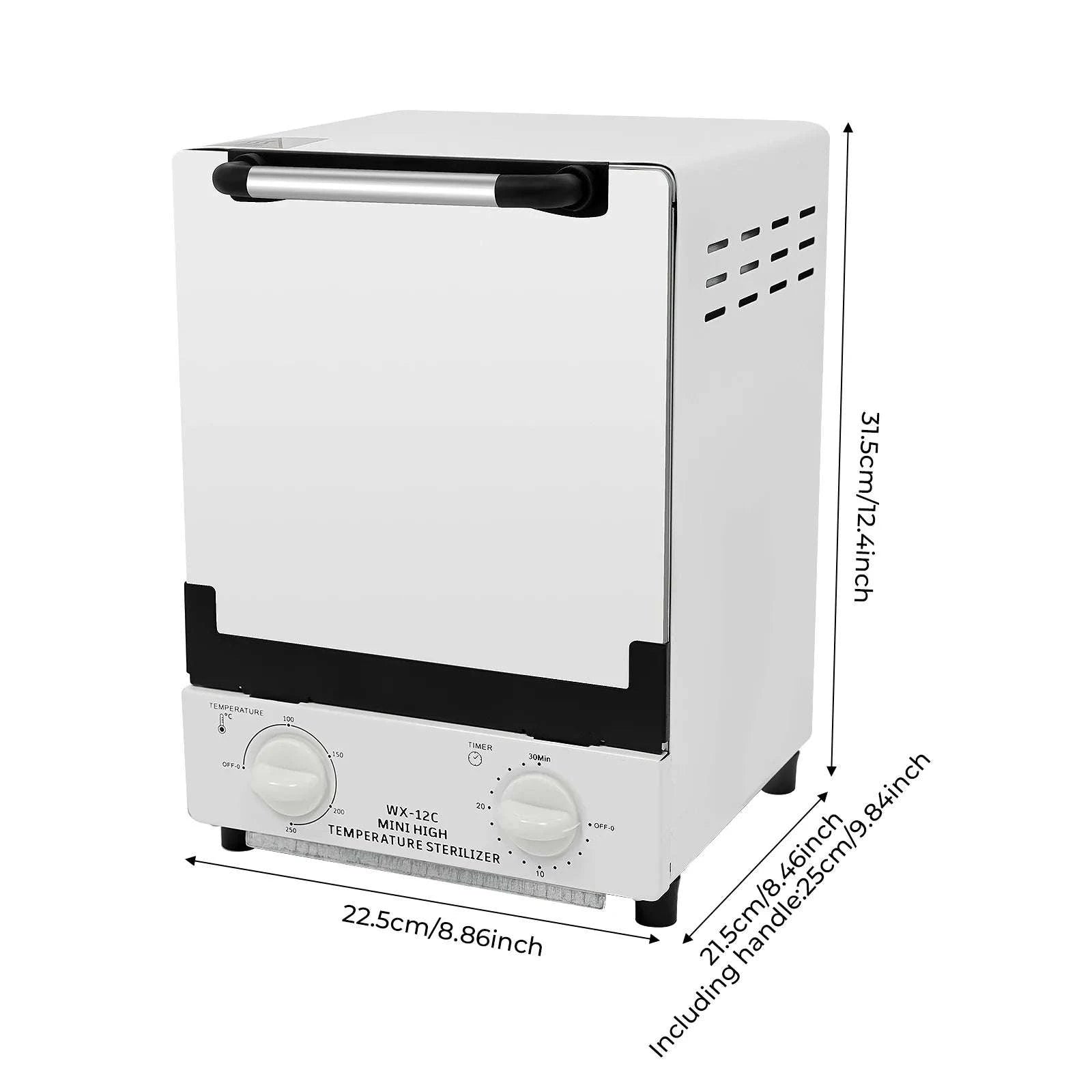 12L Dry Heat Tool Sterilizer Cabinet 1000W, Up to 482°F-United States