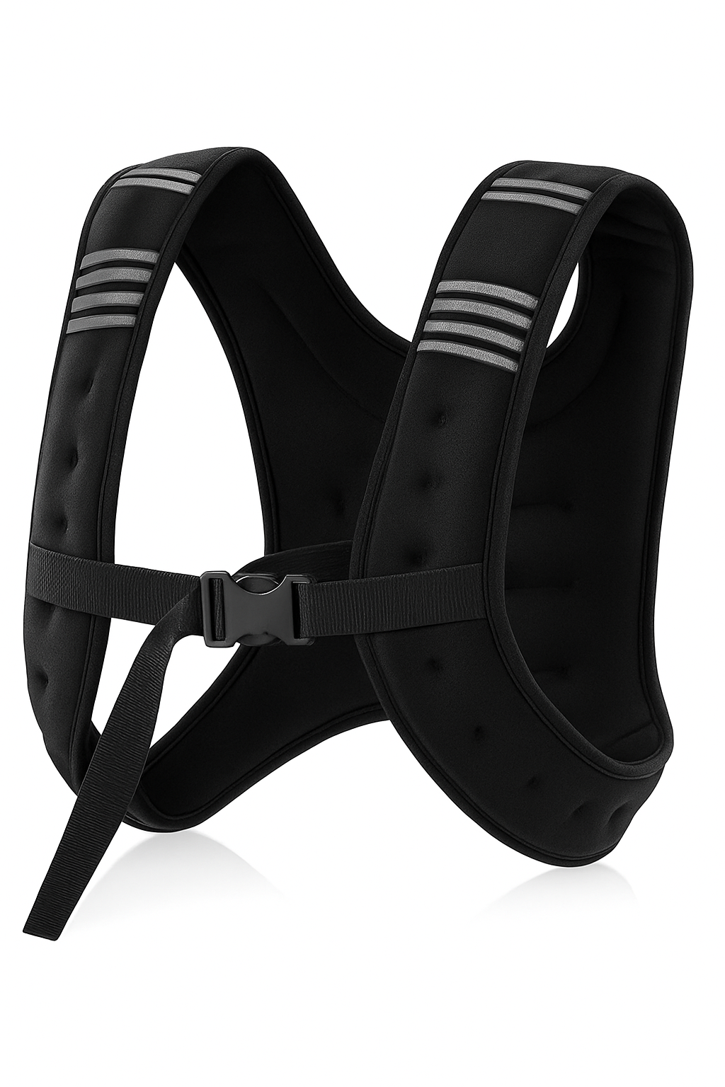 12lb Weighted Vest with Reflective Strips for Running & Strength Training