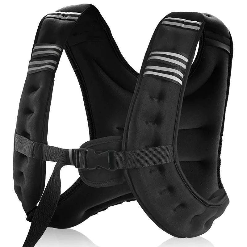 12lb Weighted Vest with Reflective Strips for Running & Strength Training-United States