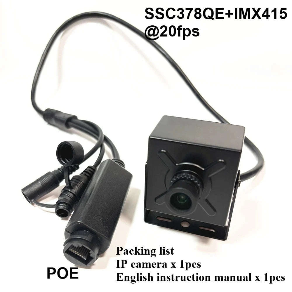 12MP POE IP Camera with Starlight Sensor and RTMP/RTSP Streaming-8mp POE 48V / 8mm