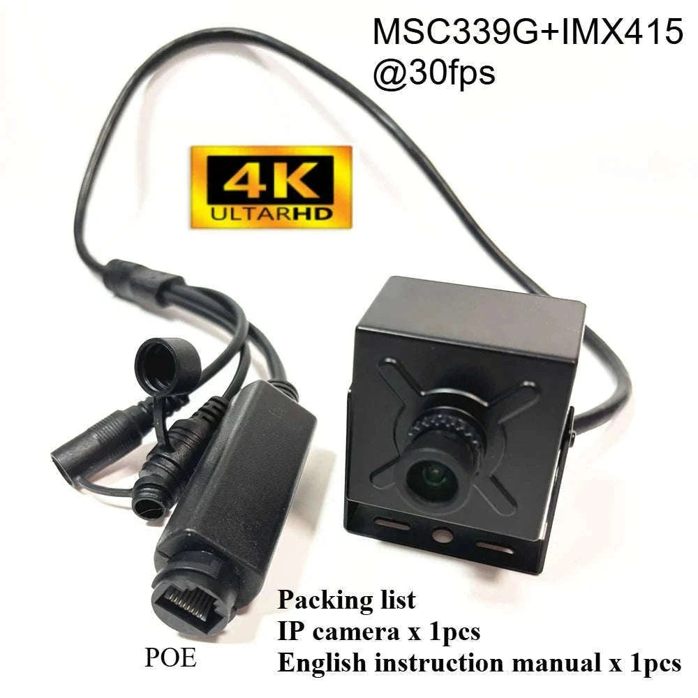 12MP POE IP Camera with Starlight Sensor and Streaming-8mp POE 48V / 8mm