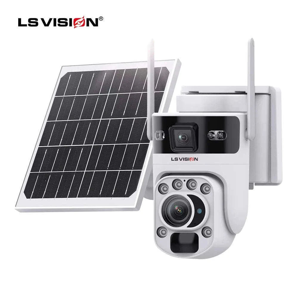 12MP Solar Security Camera with 60X Optical Zoom and Dual Lens-4G Version 60X Zoom / Poland