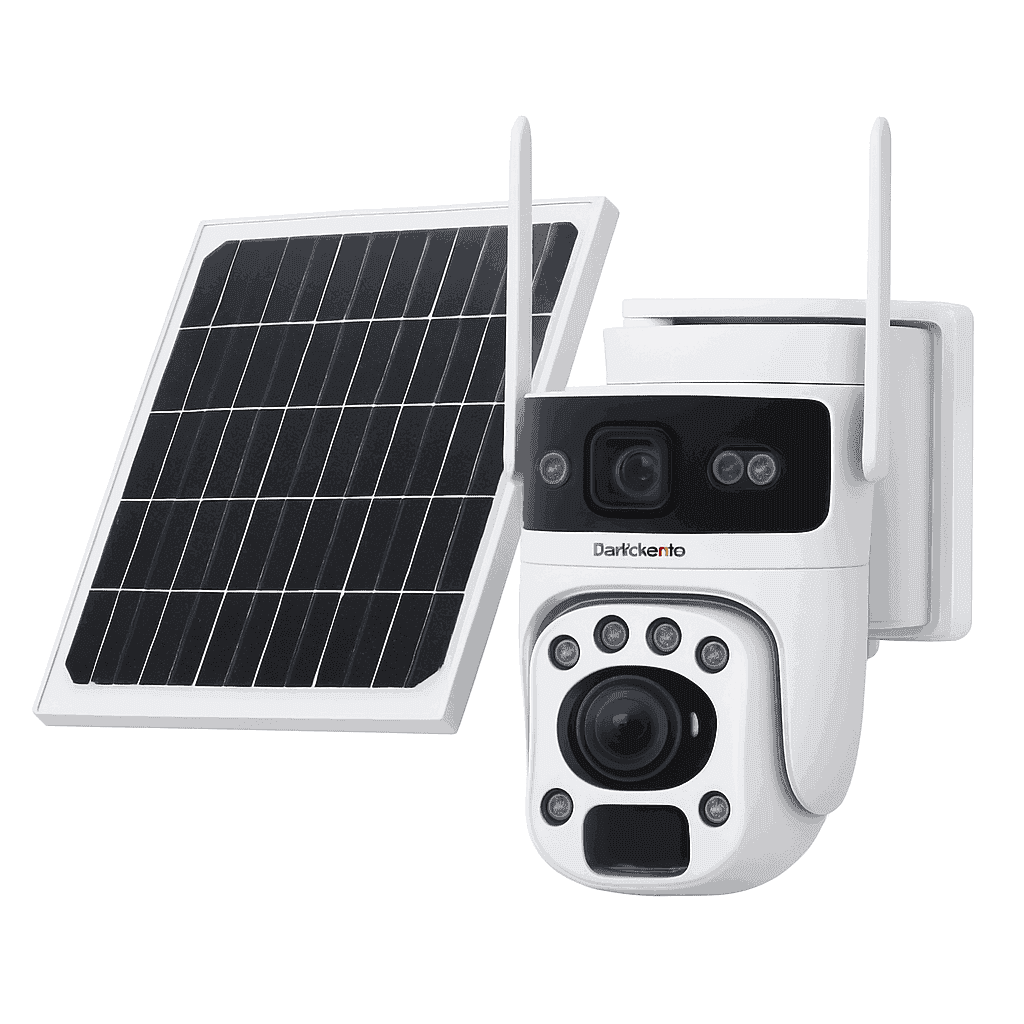 12MP Solar Security Camera with 60X Optical Zoom and Dual Lens-4G Version 60X Zoom / Poland