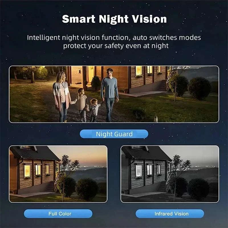 12MP Triple Lens WiFi Security Camera with AI Tracking & PTZ Zoom-WIFI Camera / AU Plug