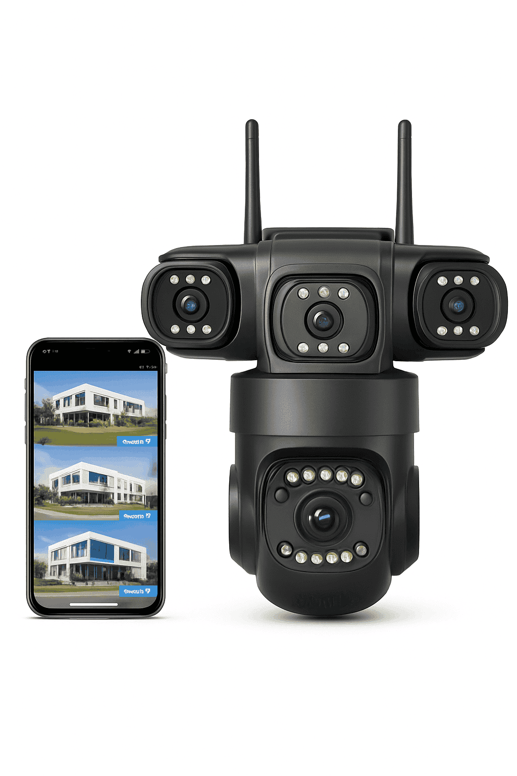 12MP Triple Lens WiFi Security Camera with AI Tracking & PTZ Zoom-WIFI Camera / AU Plug