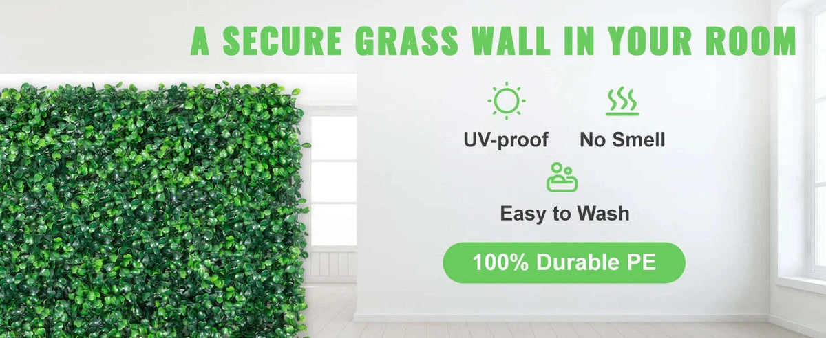 12PCS 10x10 in Artificial Boxwood Panels UV Protected Privacy Screen-12pcs10x10in / Germany