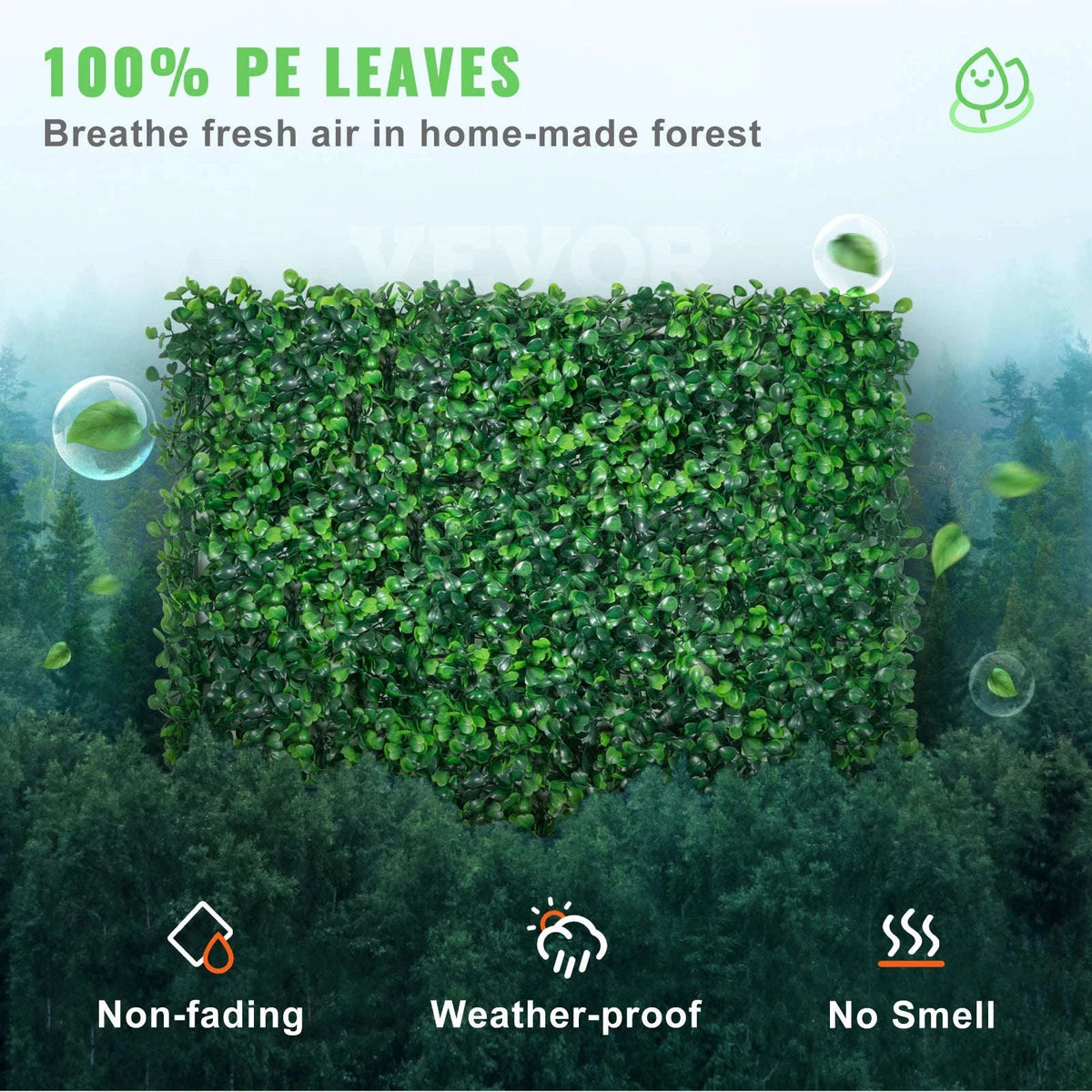 12PCS 10x10 in Artificial Boxwood Panels UV Protected Privacy Screen-12pcs10x10in / Germany