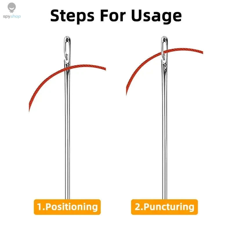 12pcs Side-Threading Sewing Needles for Easy DIY-Gold 12pcs