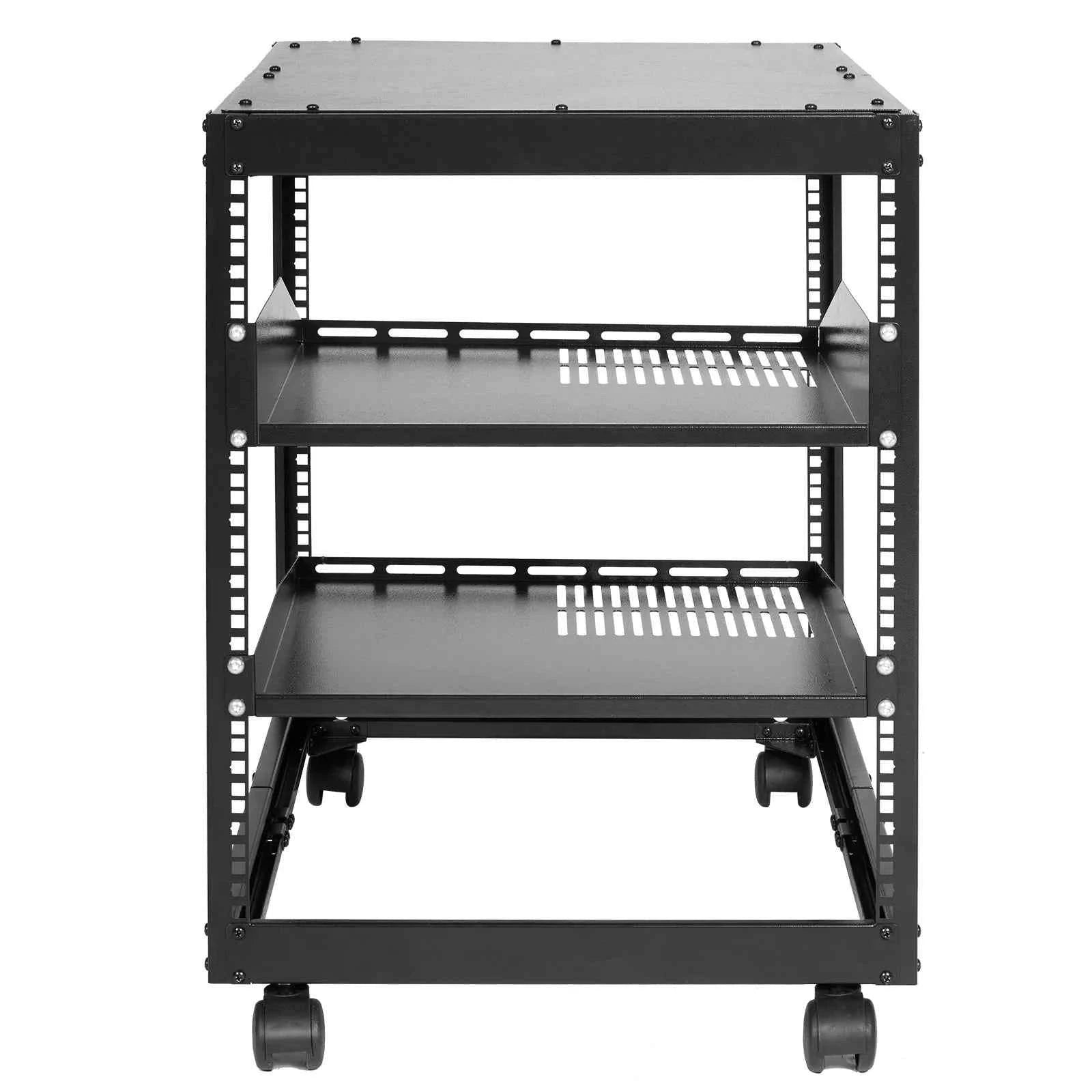 12U Open Frame Server Rack Adjustable Depth Floor or Wall Mount-12U / United States