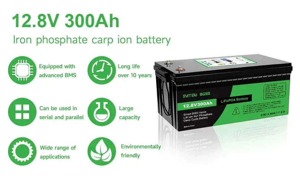 12V 100Ah Deep Cycle LiFePO4 Battery with Built-In BMS-12V100Ah / United Kingdom