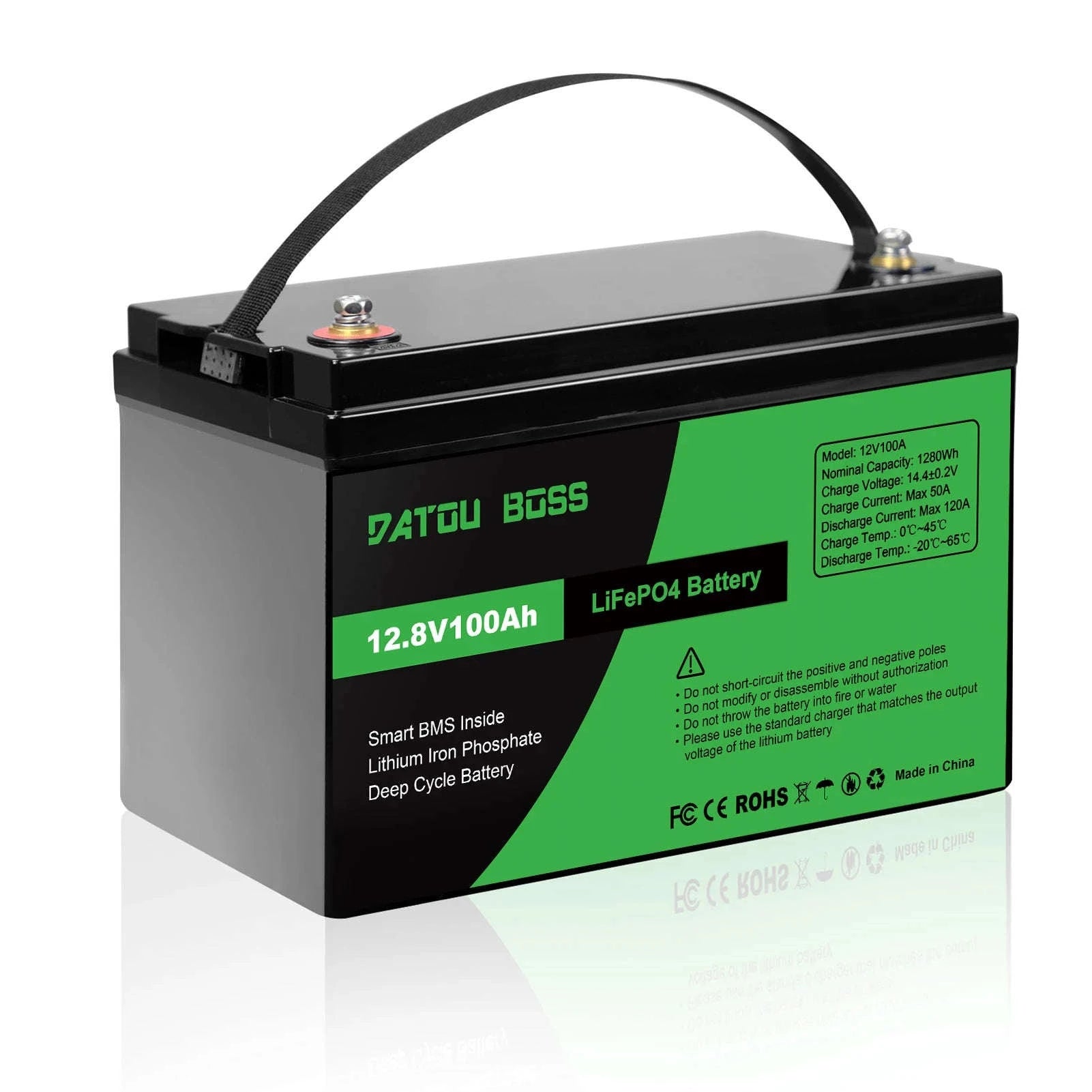 12V 100Ah Deep Cycle LiFePO4 Battery with Built-In BMS-12V100Ah / United Kingdom