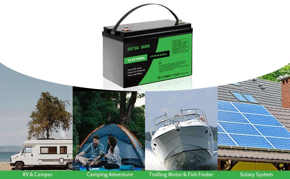 12V 100Ah Deep Cycle LiFePO4 Battery with Built-In BMS-12V100Ah / United Kingdom