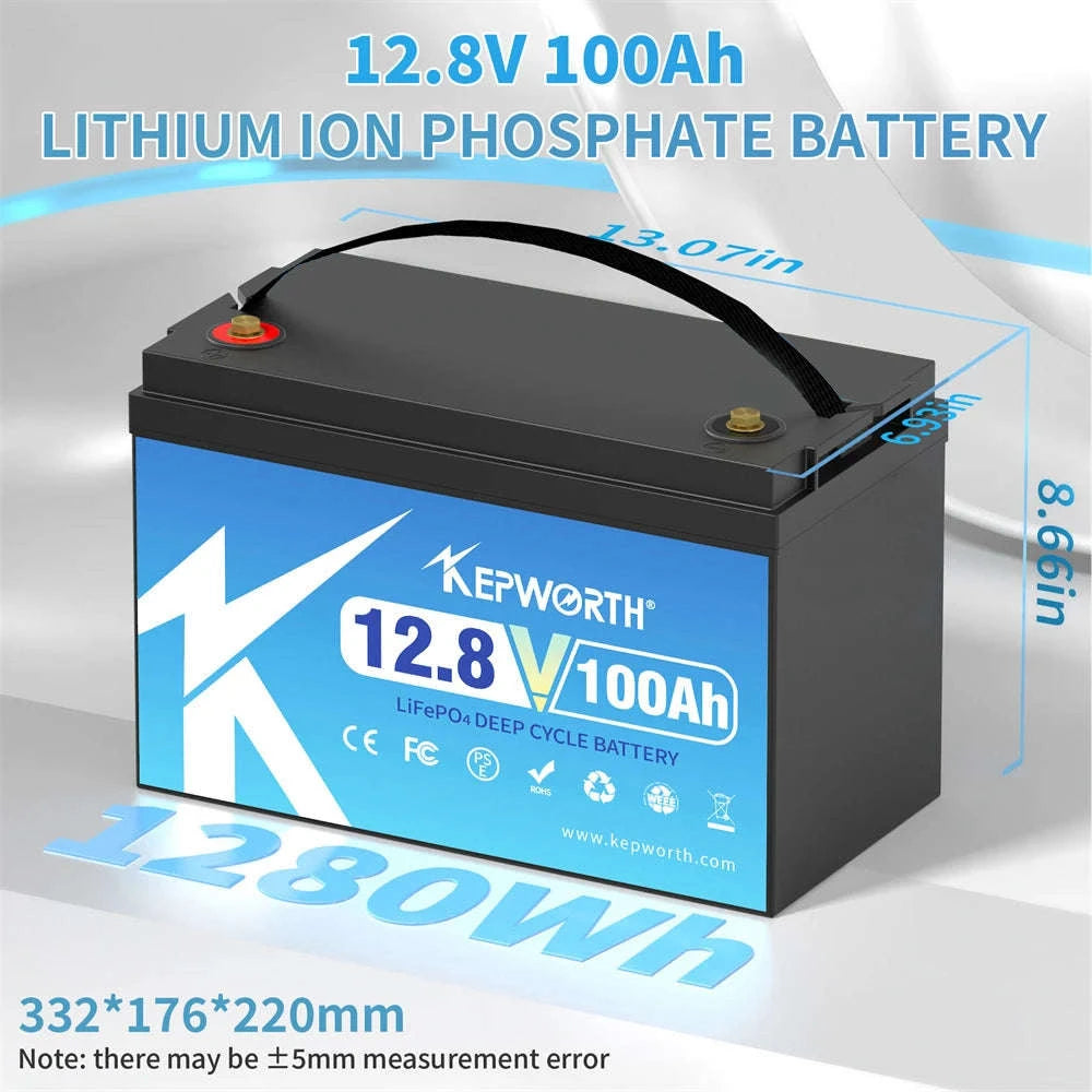 12V 100Ah LiFePO4 Battery Pack-12V 100Ah Bluetooth / United States