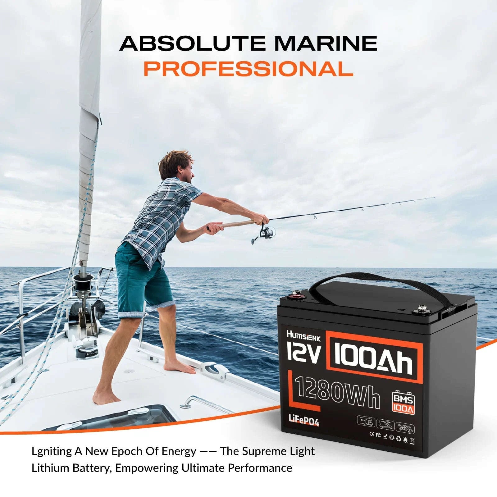 12V 100Ah LiFePO4 Battery with 100A BMS and Low-Temp Protection-12V 100AH / Poland
