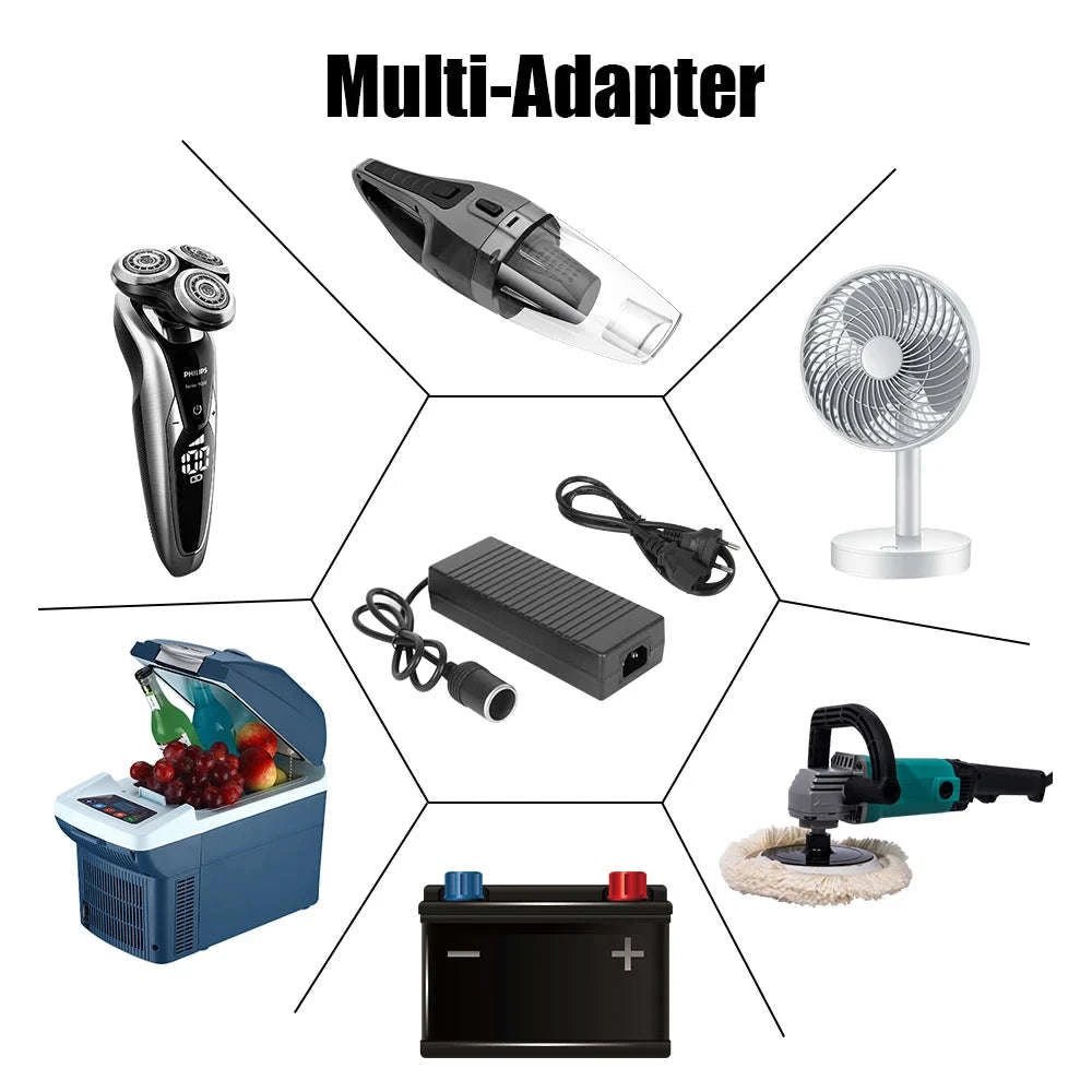 12V 15A AC to DC Cigarette Lighter Power Adapter-EU