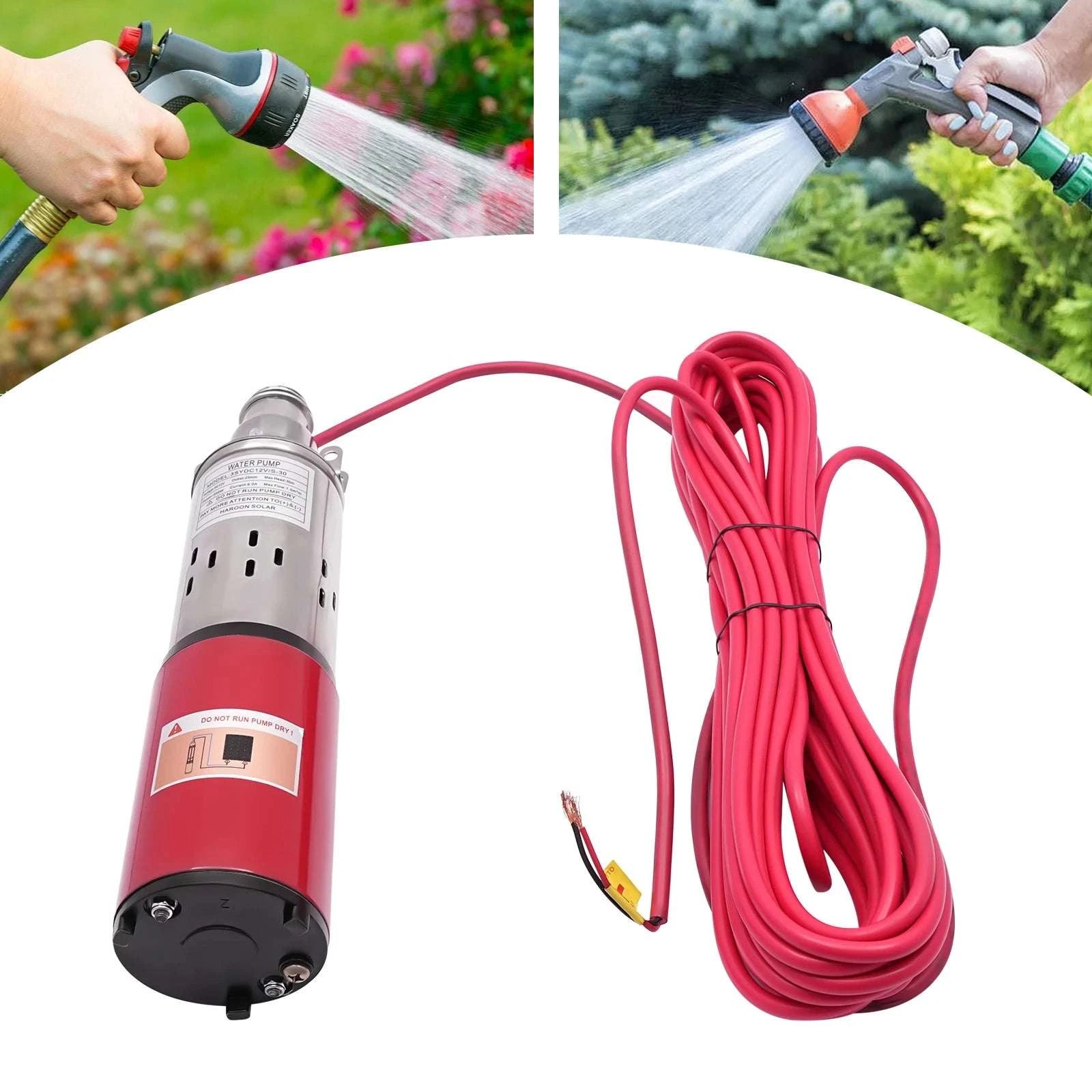 12V 180W Submersible Deep Well Pump for Irrigation 396GPH-12V / US / United States