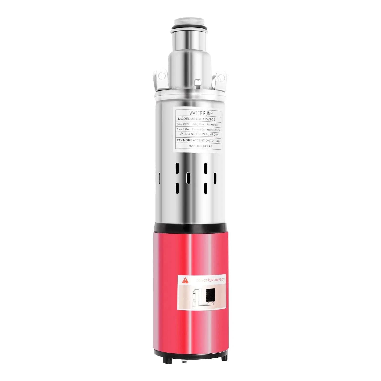 12V 180W Submersible Deep Well Pump for Irrigation 396GPH-12V / US / United States