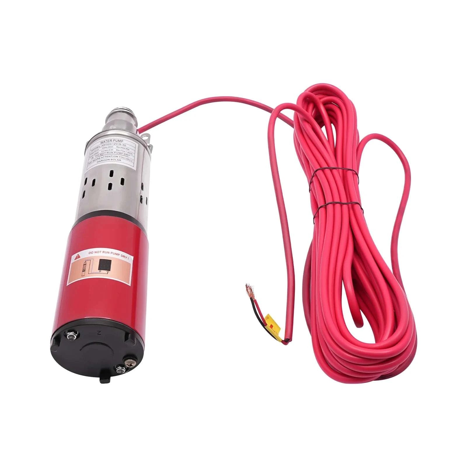 12V 180W Submersible Deep Well Pump for Irrigation 396GPH-12V / US / United States