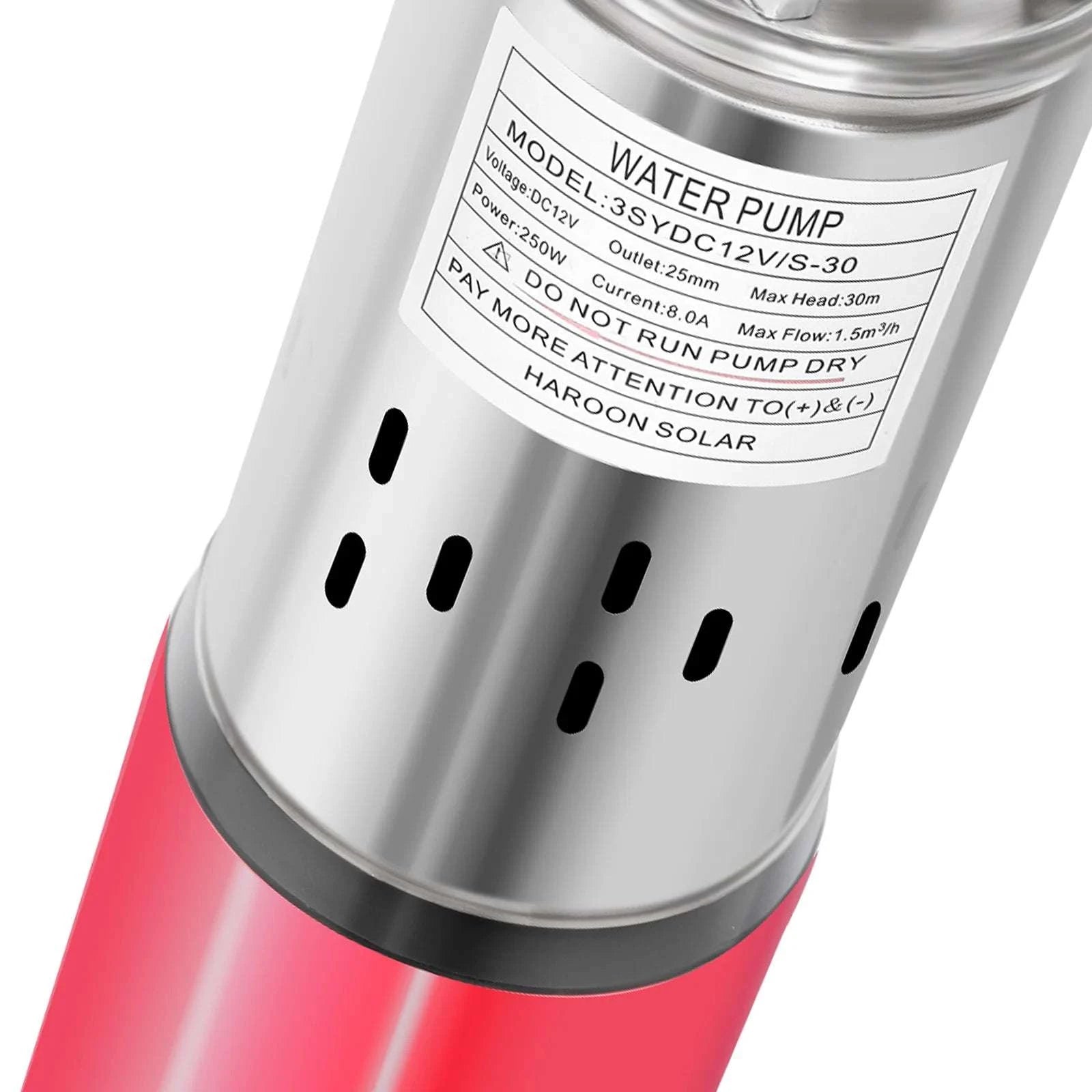 12V 180W Submersible Deep Well Pump for Irrigation 396GPH-12V / US / United States
