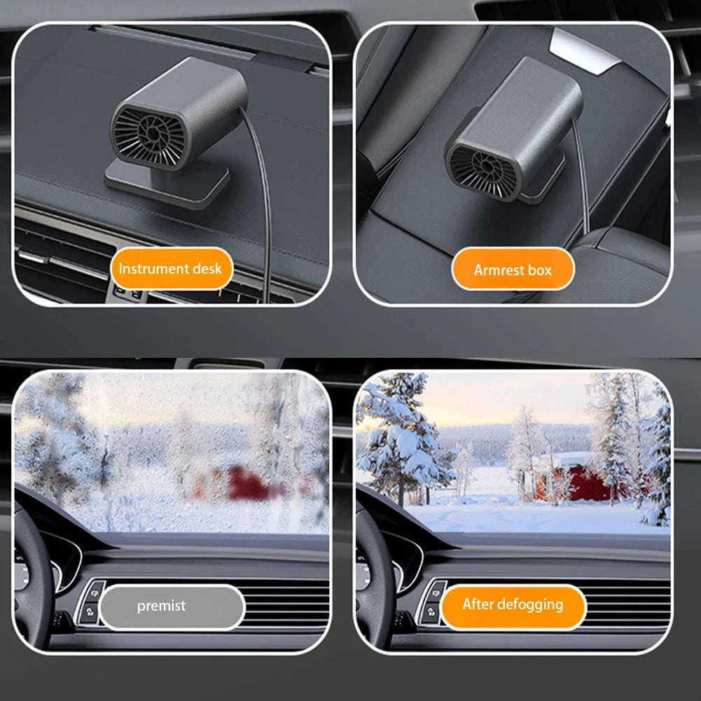12V 200W Car Heater Demister – Rapid Windshield Defroster-A