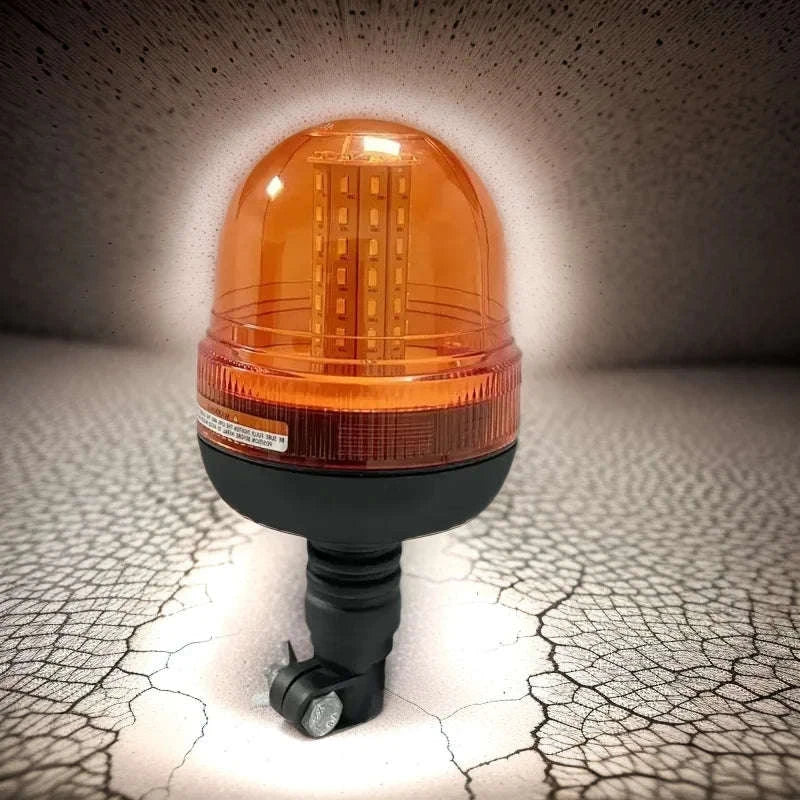 12V 24V 60 LED Amber Flexible Warning Strobe Light-YELLOW / 4300K