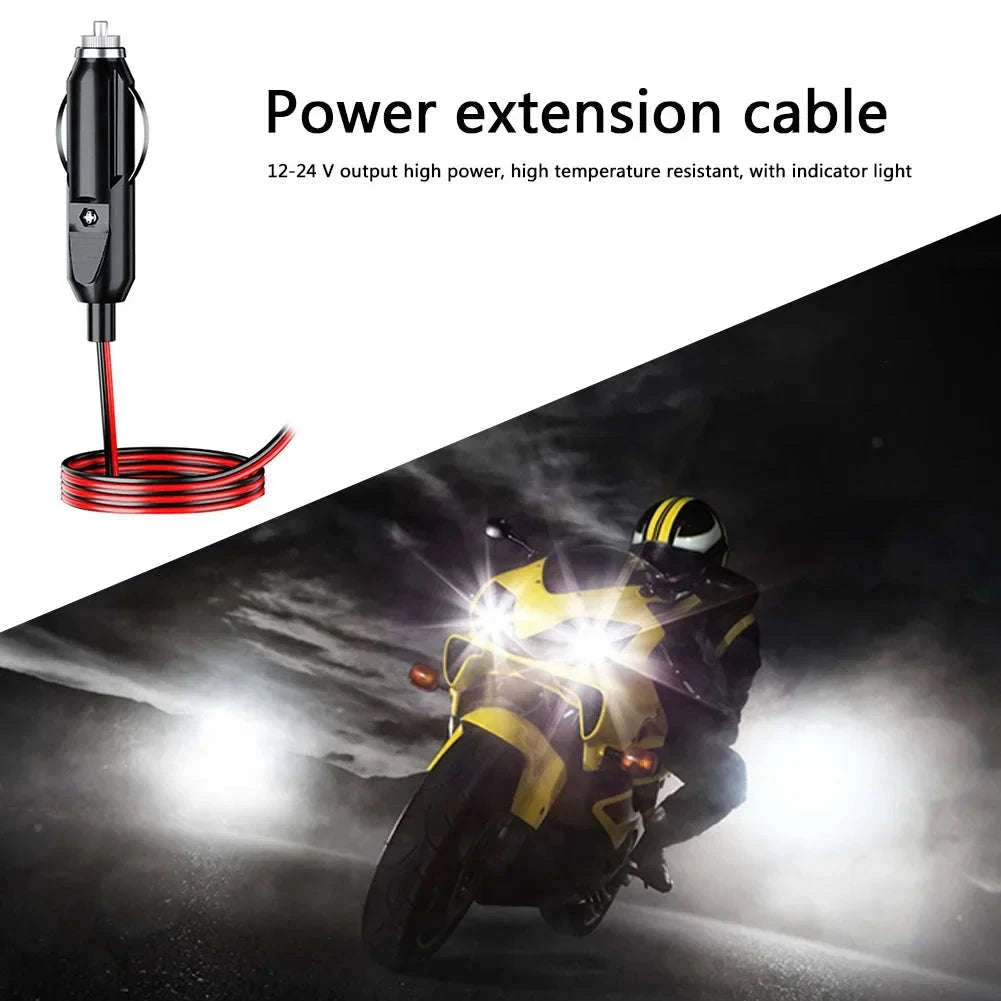 12V 24V Car Cigarette Lighter Plug with Wire, 20A Fused Connector-Germany / 0.6m