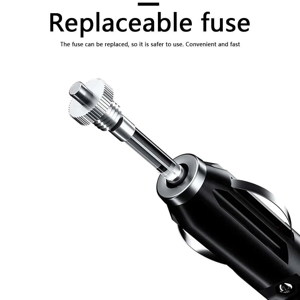 12V 24V Car Cigarette Lighter Plug with Wire, 20A Fused Connector-Germany / 0.6m