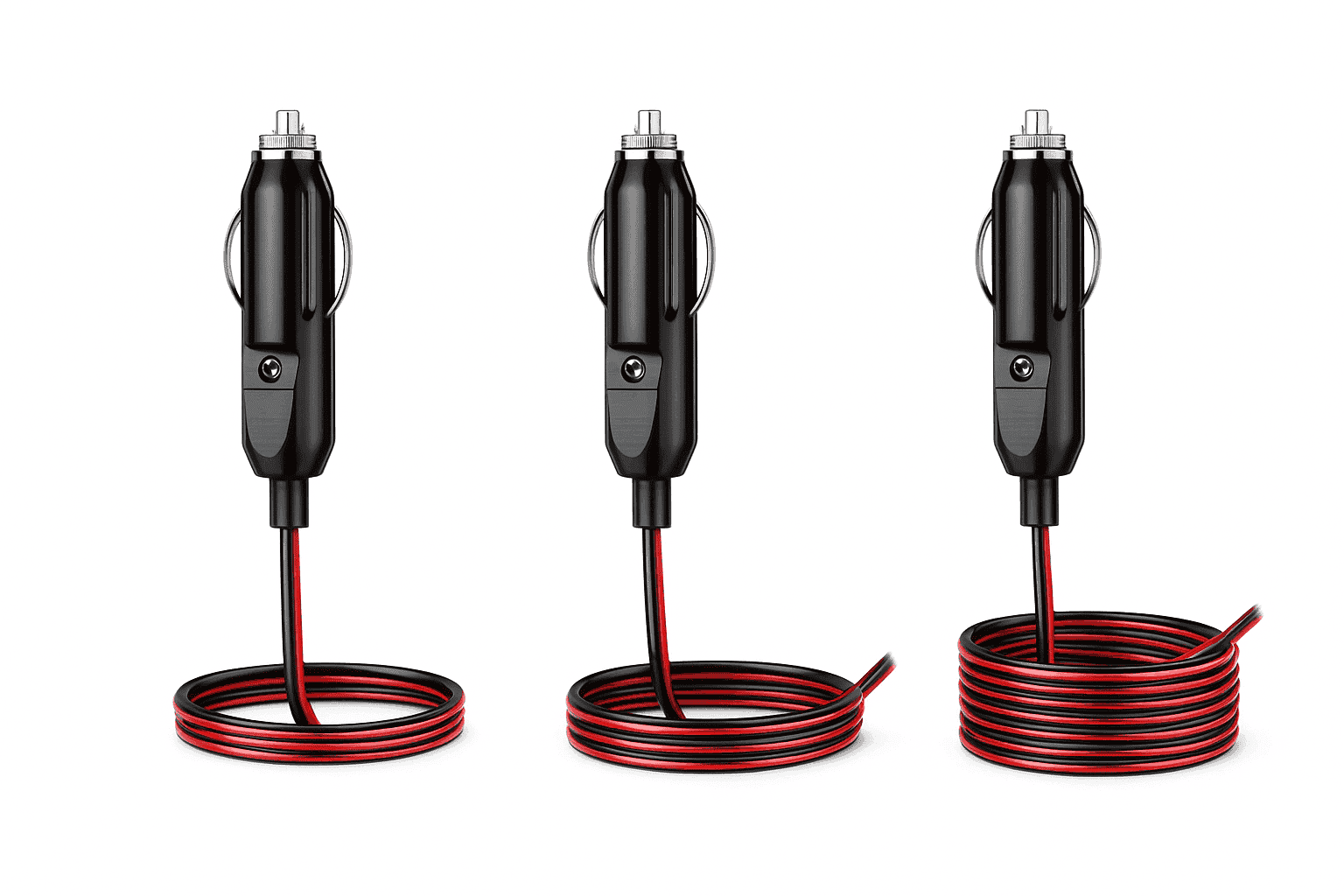 12V 24V Car Cigarette Lighter Plug with Wire, 20A Fused Connector-Germany / 0.6m