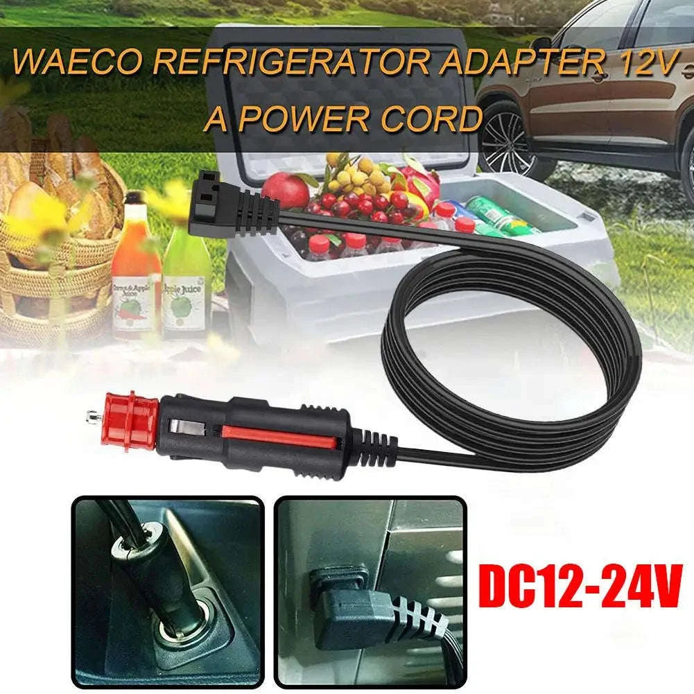 12V/24V Car Refrigerator Power Cord with 15A Fuse-2PCS
