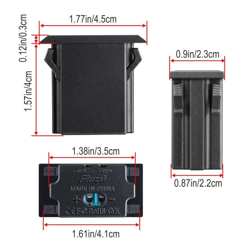 12V 24V Dual USB-C and USB-A Car Charger Socket 54W-AC / China Mainland
