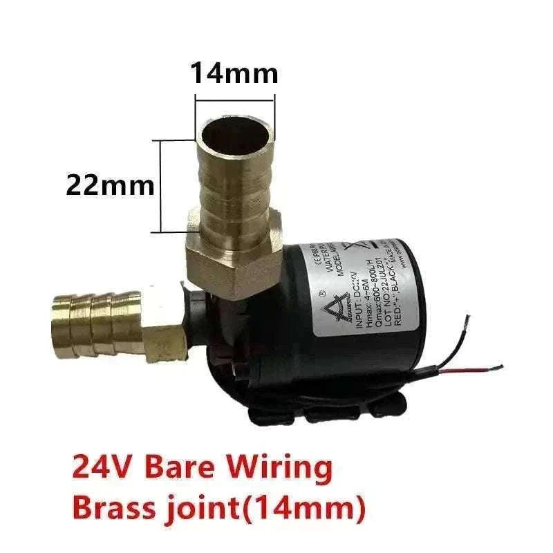 12V/24V High-Pressure Solar Water Pump, 800L/H Quiet Flow-DC 24V Quick joint / EU