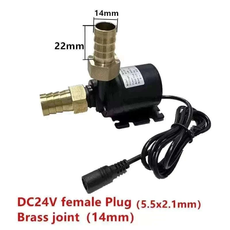 12V/24V High-Pressure Solar Water Pump, 800L/H Quiet Flow-DC 24V Quick joint / EU