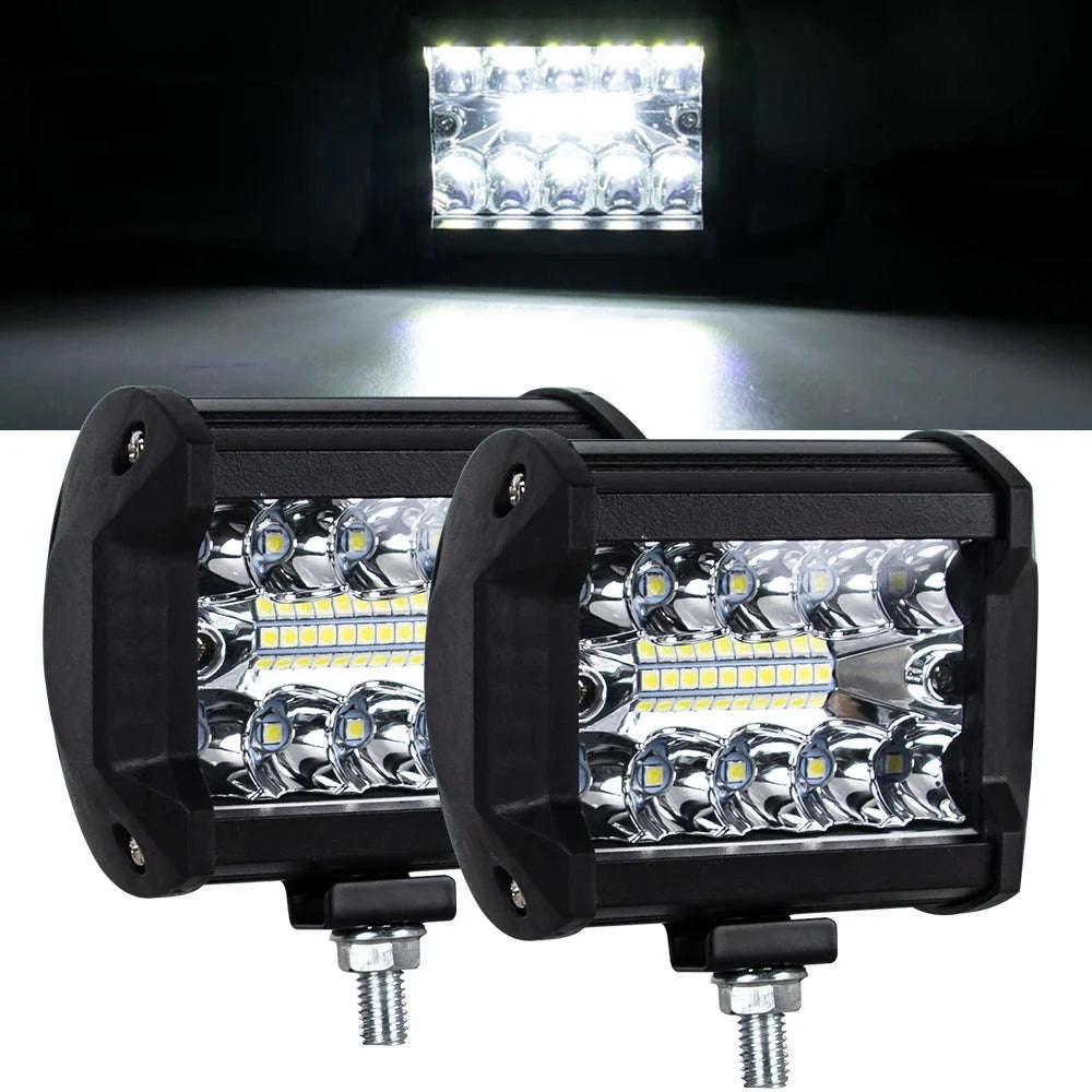 12V 24V LED Work Light Bar 4 Inch Square Offroad Light-1x 72w light