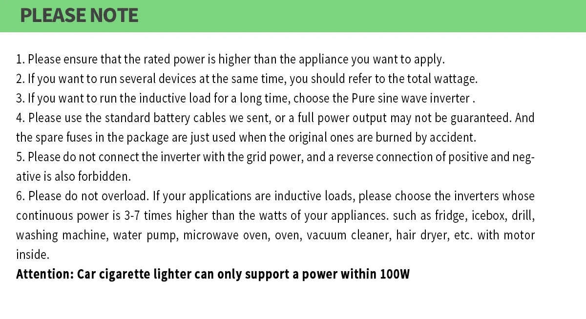 12V/24V Power Inverter 600W-2500W AC 110V Universal Socket-12V 1500W 110V 60HZ