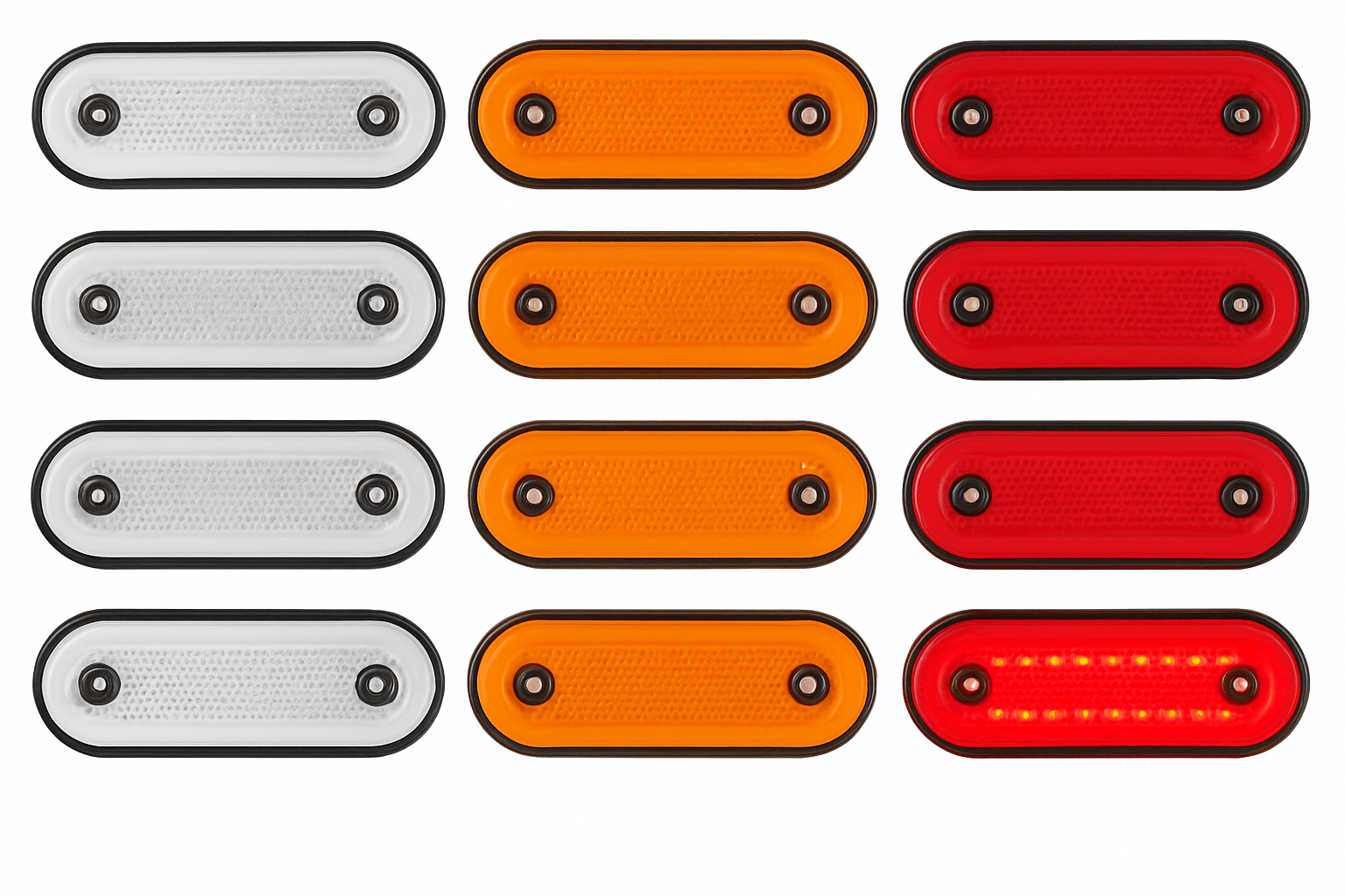 12V 24V Truck Side Marker LED Trailer Lights-Red / China Mainland / 8 Pieces
