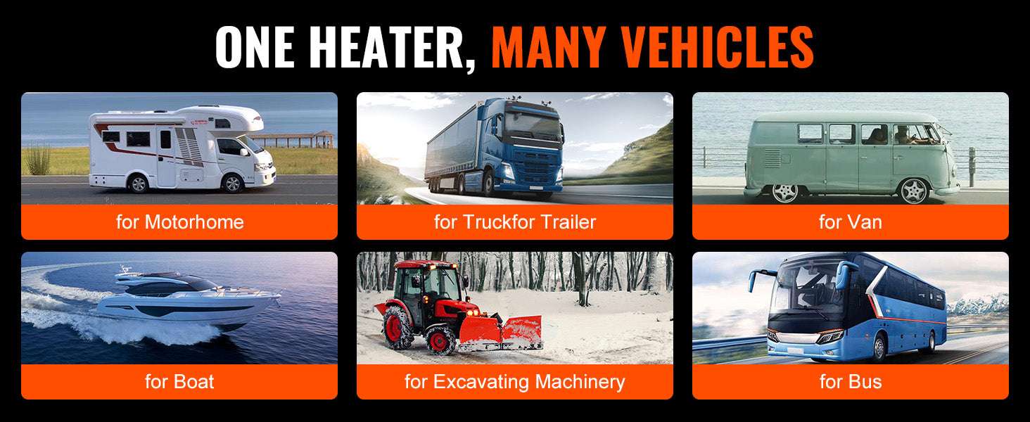 12V 2KW Bluetooth Diesel Air Heater with Remote & LCD Control-2kw Bluetooth / United States
