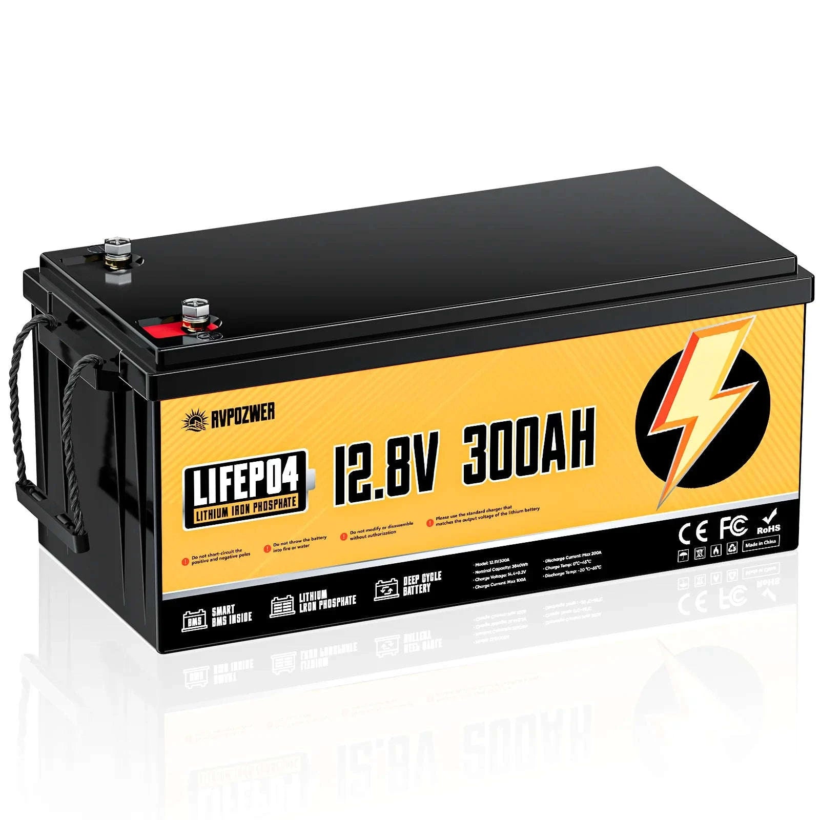 12V 300Ah LiFePO4 Battery Pack 3840Wh with Smart BMS-12V 300Ah / United Kingdom