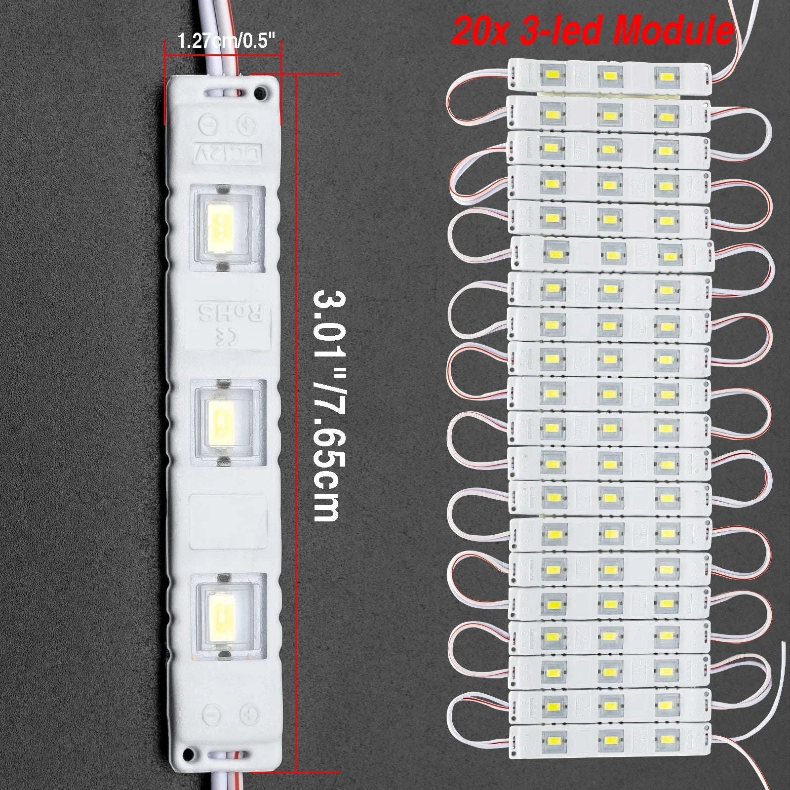 12V 60 LED Interior Van Light Kit White-Russian Federation
